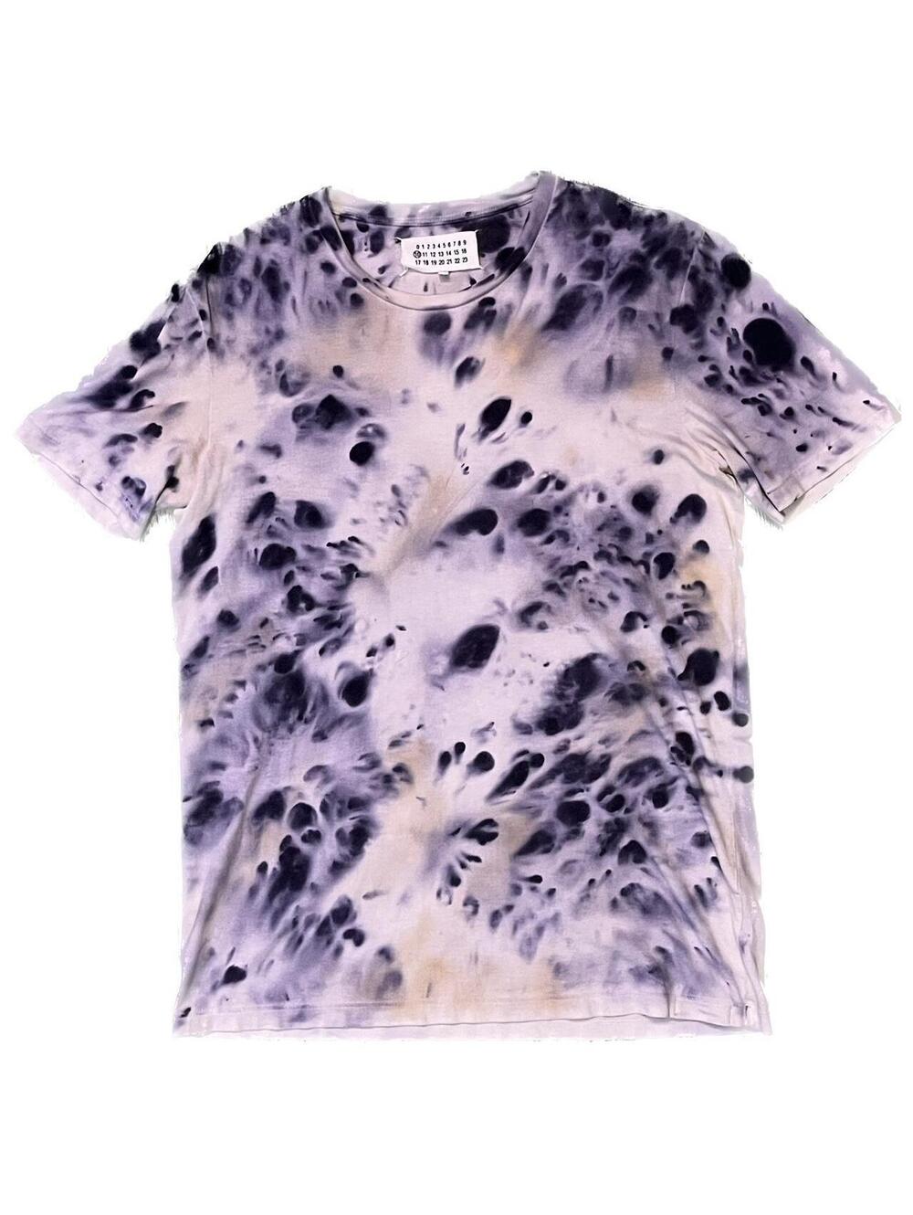 MM6 Maison Margiela purple dye tee